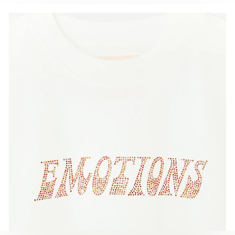 shopbando Rhinestone Emotions cotton t-shirt size XL - NWOT